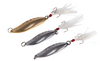Señuelos de pesca simulados Cucharas Cuchara de plata dorada Señuelo de metal duro