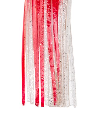 Falda de calamar de pulpo de color rojo de 28 cm Señuelos de pesca suaves
