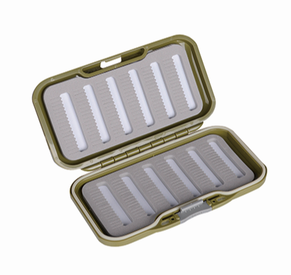 Caja transparente de plástico para pesca con mosca Diseño de espuma magnética insertada en la caja para pesca con mosca