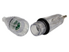 Lámpara de peces impermeable LED de luz de pesca subacuática transparente de 12 cm