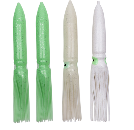 Faldas de calamar de pulpo suave de 12 "/ 30 cm Cebo de arrastre de bulbo de señuelo