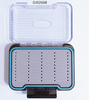 Caja transparente de pesca con mosca ABS transparente impermeable de 1 pieza 10.8 * 7.8 * 3.2cm