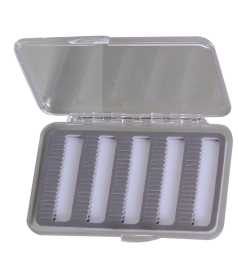 Caja de pesca con mosca ABS transparente impermeable 1PC 14.8 * 8.70 * 1.7 cm