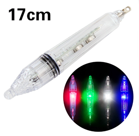 17CM blanco cebo señuelo profundo gota lámpara subacuática de pesca